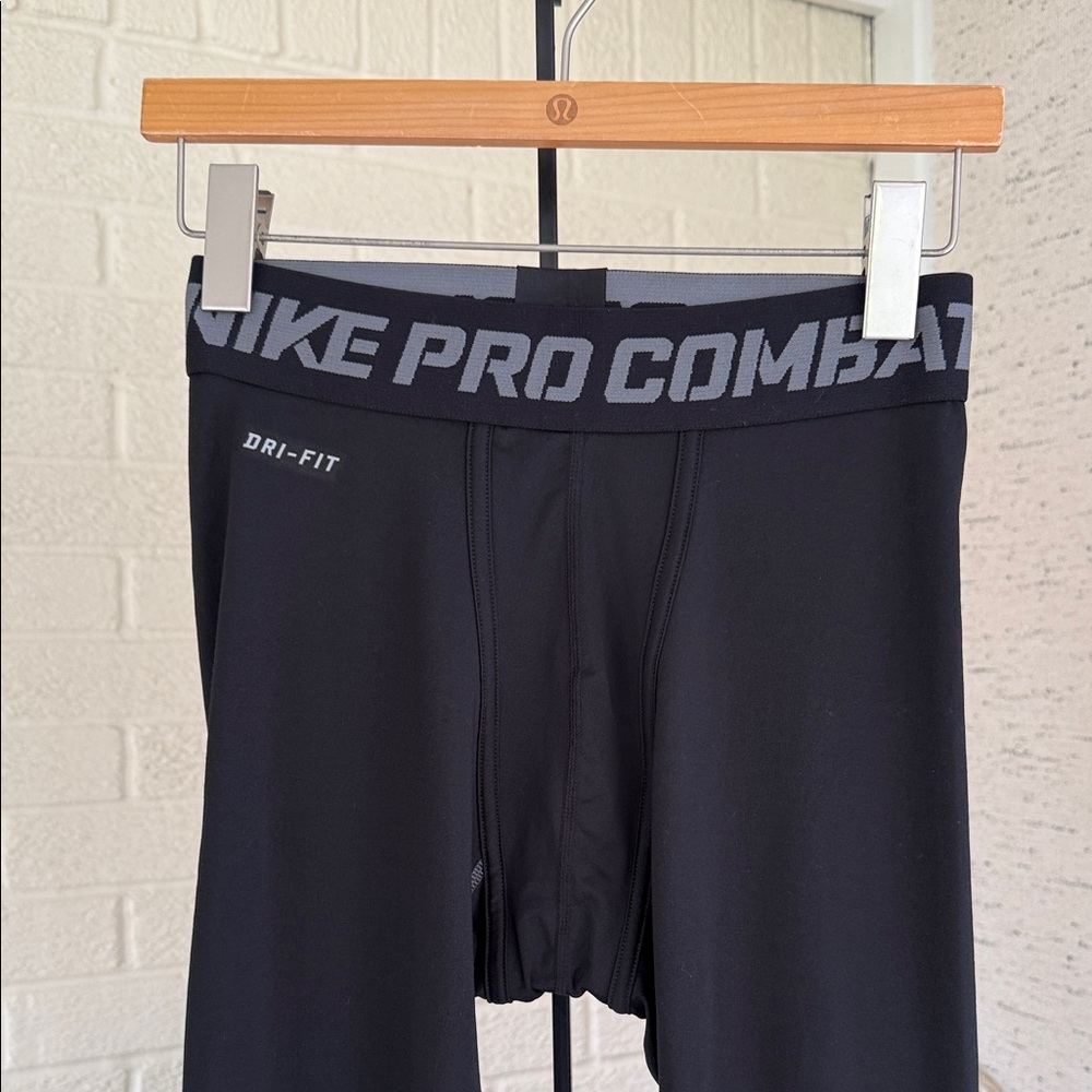 Nike Pro Combat Dri-Fit Compression Pant Men’s Black Size Large Excellent Cond